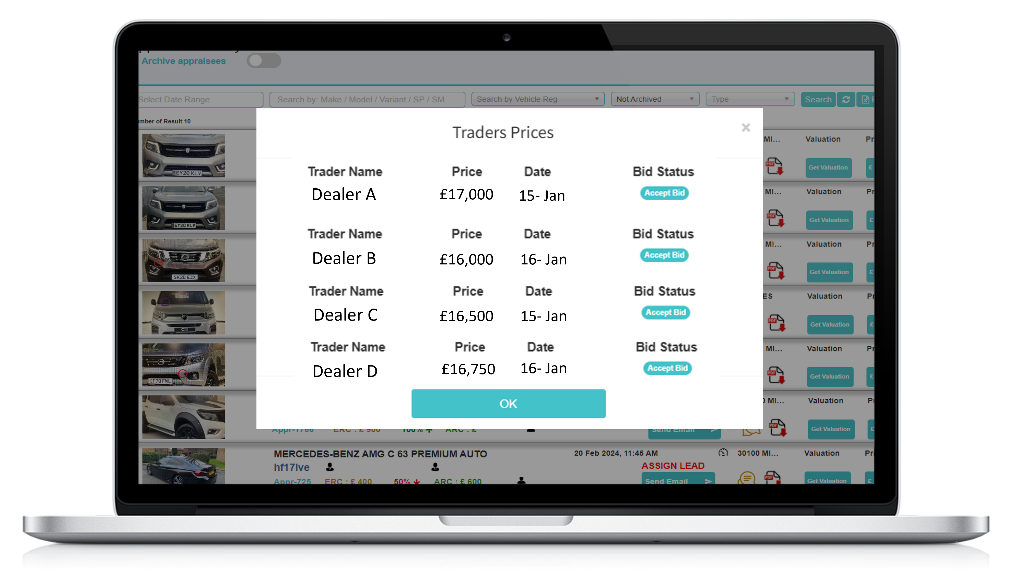 Trader Bid Platform